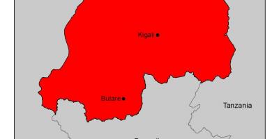 Mapa Rwandy malárie